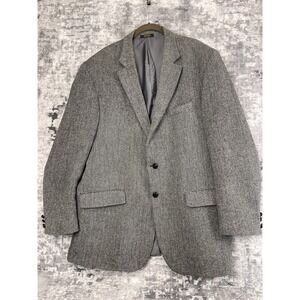 Mens Harris Tweed Sport Coat Blazer 100% Scottish Wool Herringbone Outerwear